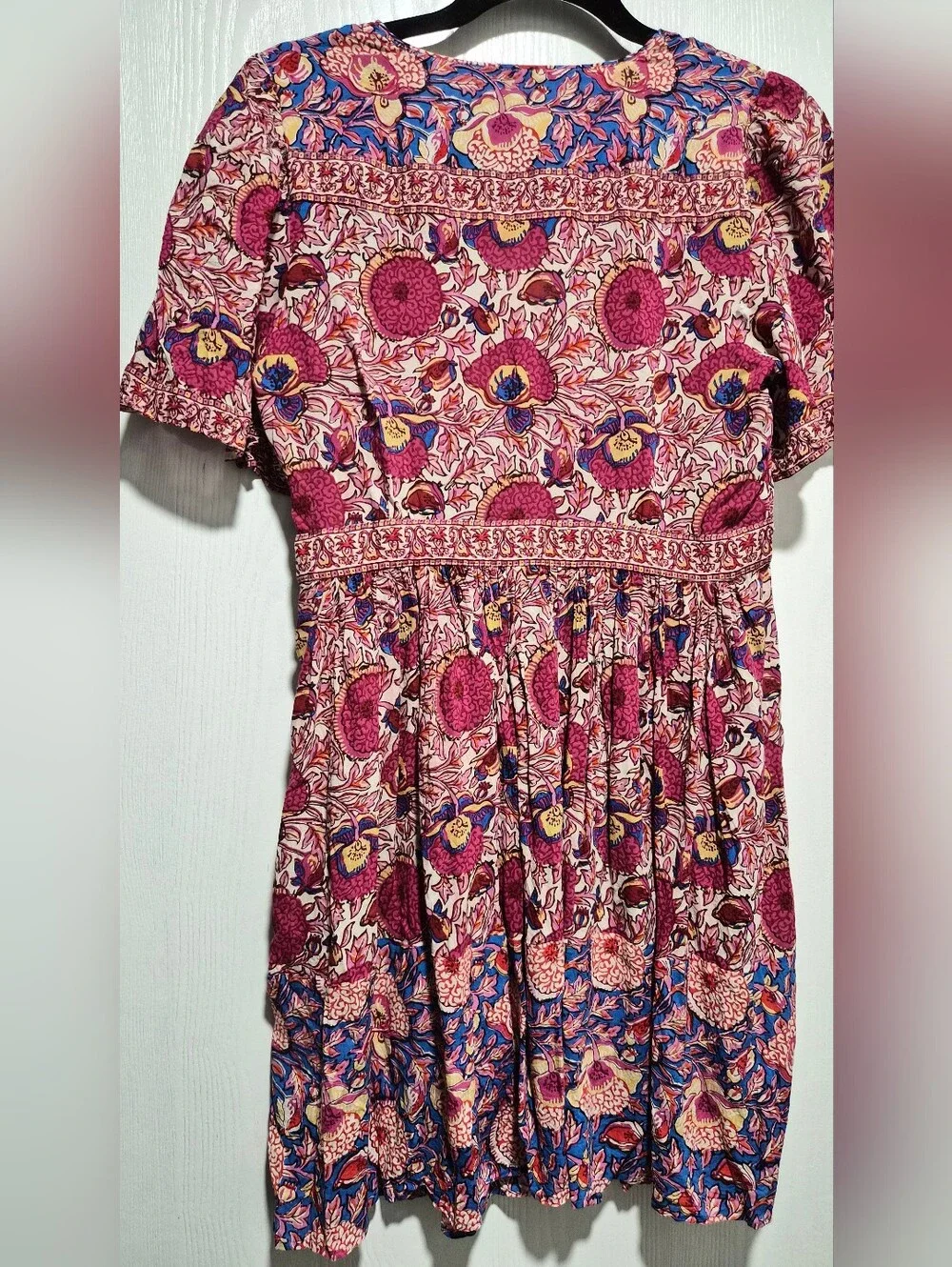 Ba&Sh Valia Floral Bohemian V-Neck Mini Dress Size Small - Picture 8 of 11